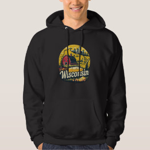 Moletom Wisconsin Vintage City Skyline