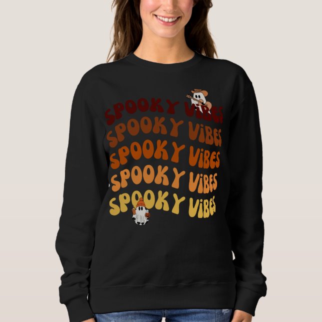 Moletom Witchy Outubro Vibes Halloween Tee (Frente)