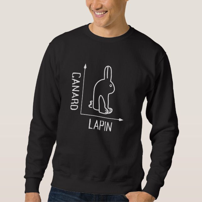 Moletom Wittgenstein Rabbit Duck Philosopher (Frente)