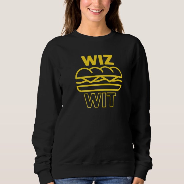 Moletom Wiz Wit Philly Cheesesteak Cheese Steak Whiz Com (Frente)