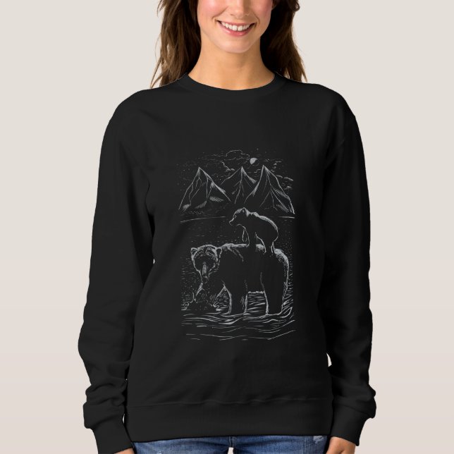 Moletom Wohnmobil, Caravan, Mountain, Camping, RV, Adventu (Frente)