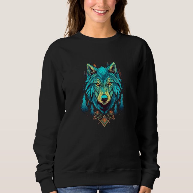 Moletom Wolf And Wolves Men Women Kids 34 (Frente)