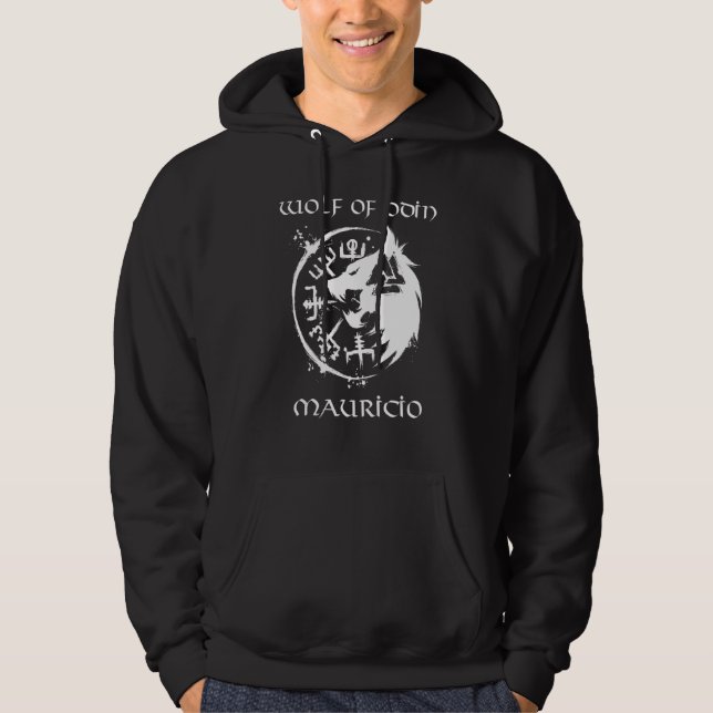 Moletom Wolf De Odin Mauricio Personalizado (Frente)