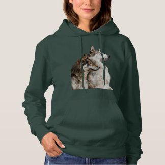 Moletom Wolf Forest Green Hoodie