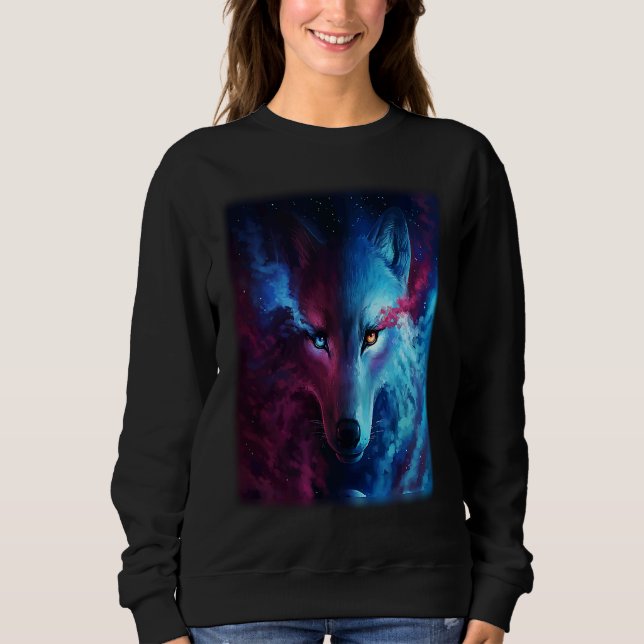 Moletom Wolf galaxy wolf   for men and woman (Frente)