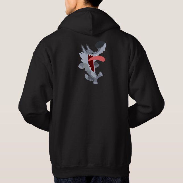 Moletom Wolf Hoodie, um cartoon de dança bonita (Verso)