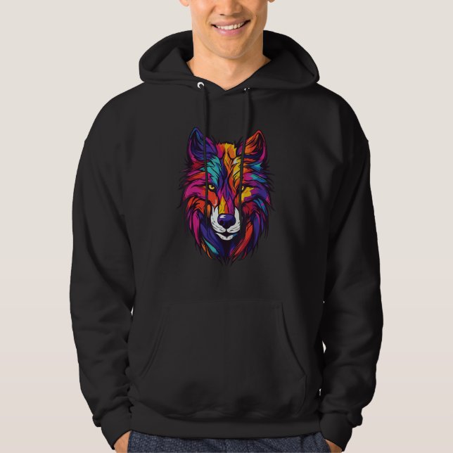 Moletom Wolf Portrait Animal Head Symbol Gyout (Frente)