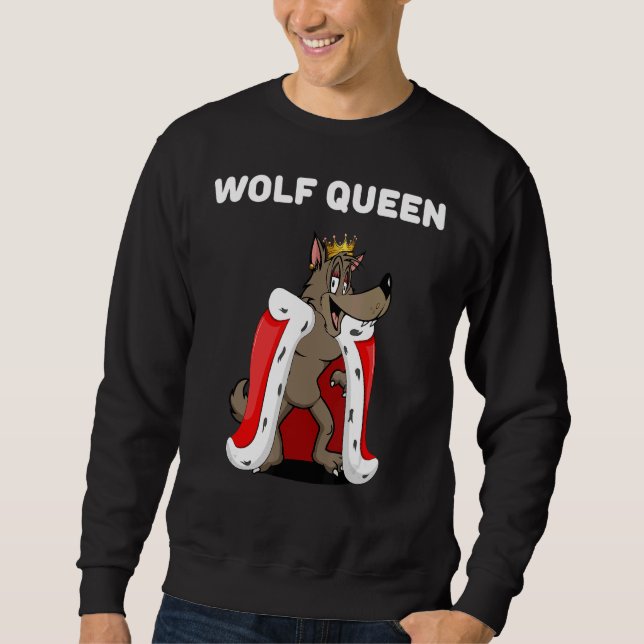 Moletom Wolf Queen Girls Wolf Womens Wolf (Frente)