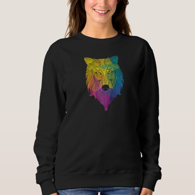 Moletom Wolf Raglan, Colorido Cabeça Mundial (Frente)