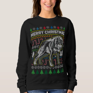 Moletom Wolf Ugly Christmas Sweater