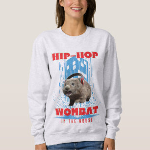 Moletom Wombat de Hip Hop Música Animal Divertida