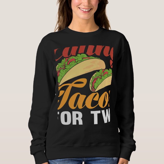 Moletom Women Eating Tacos Pregnancy Announcement Pregnant (Frente)