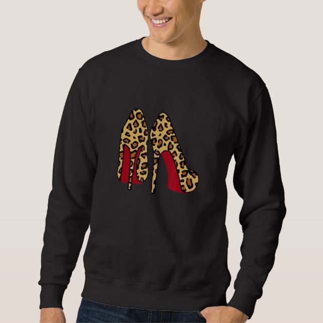 Moletom Women Leopard High Heels Gift For Her Valentines D (Frente)