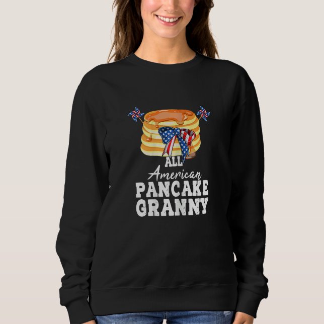 Moletom Womens All American Pancake Granny Grandma Women (Frente)