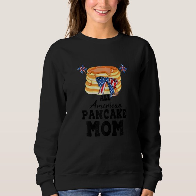 Moletom Womens All American Pancake Mom Women 1 (Frente)