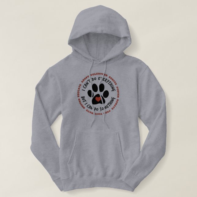Moletom WOMENS ANIMAL RESCUE TNR - Posso fazer algo (Frente do Design)