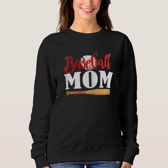 Moletom Womens Baseball Mom Mother's Day (Frente)