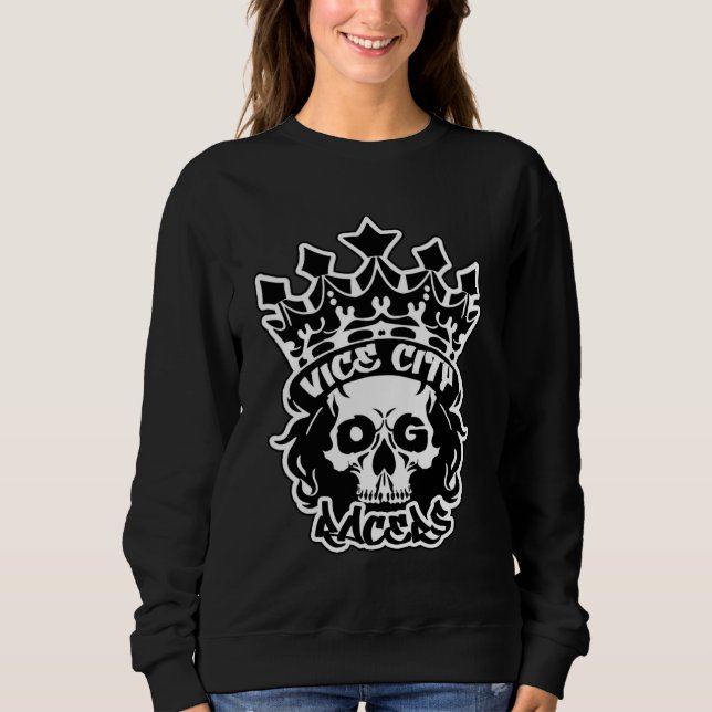 Moletom Women's Basic Sweatshirt w/ King Skull Logo (Frente)