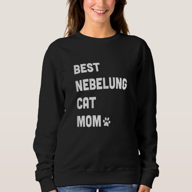 Moletom Womens Best Nebelung Cat Mom  Cat (Frente)