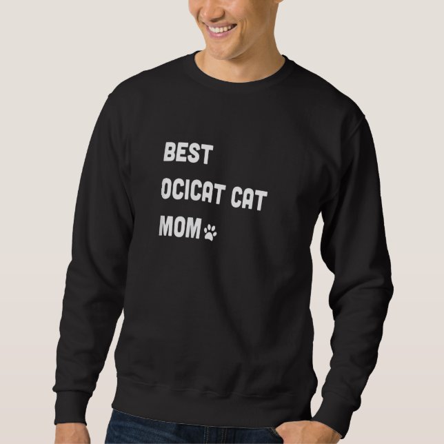 Moletom Womens Best Ocicat Cat Mom   Cat   (Frente)