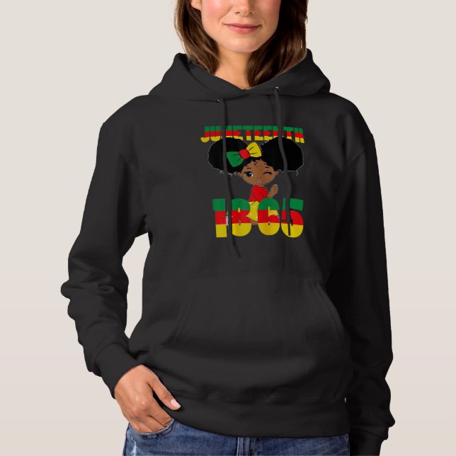 Moletom Womens Black History Month African Woman Afro I Am (Frente)
