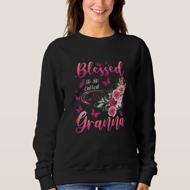 Moletom Womens Blessed To Be Called Granna Cute Girls Wome (Frente)