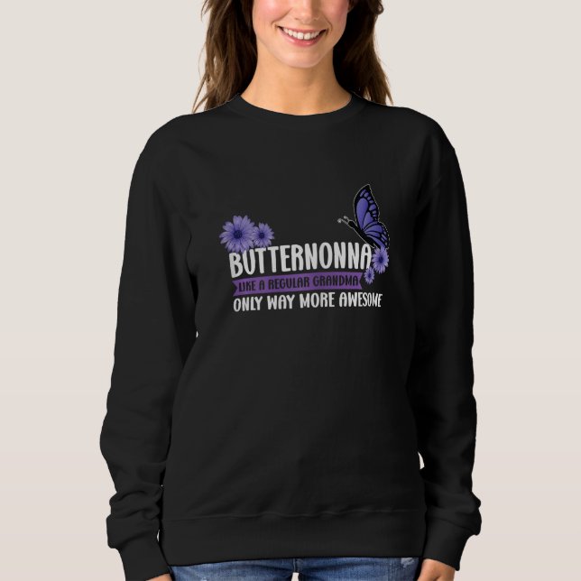 Moletom Womens Butternonna like a Grandma only Nonna (Frente)