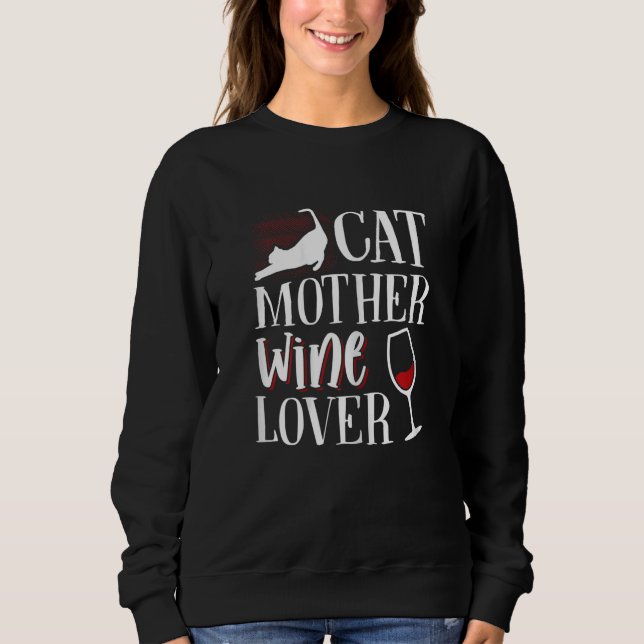 Moletom Womens Cat mother wine (Frente)