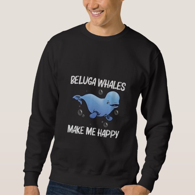 Moletom Womens Cool Beluga Whale For Men Women Orca Whales (Frente)