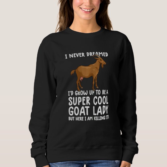 Moletom Womens Cool Goats For Women Girls  goa farmer farm (Frente)