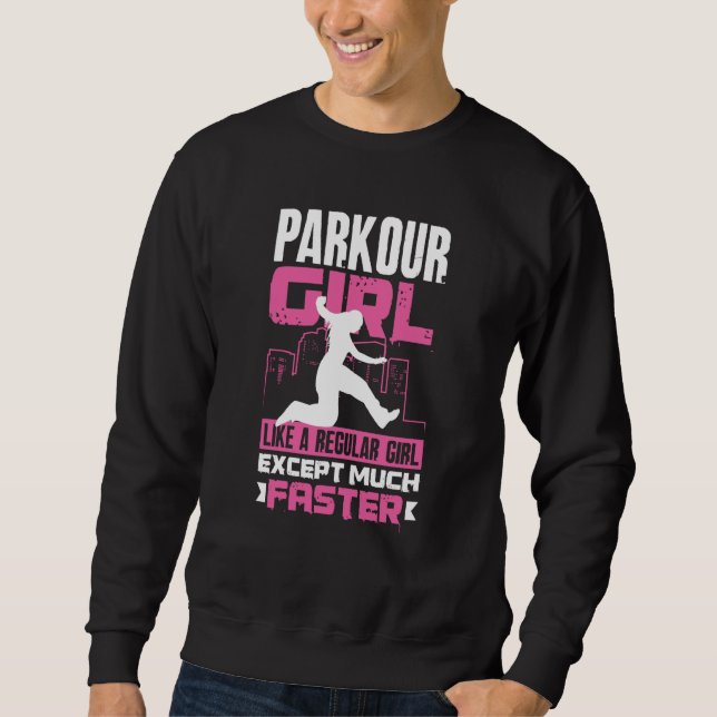 Moletom Womens Cool Parkour Girl Parkour Girl (Frente)
