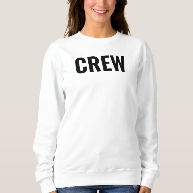 Moletom Womens Crew Sweets Funcionarios Adicionar Logotipo (Frente)