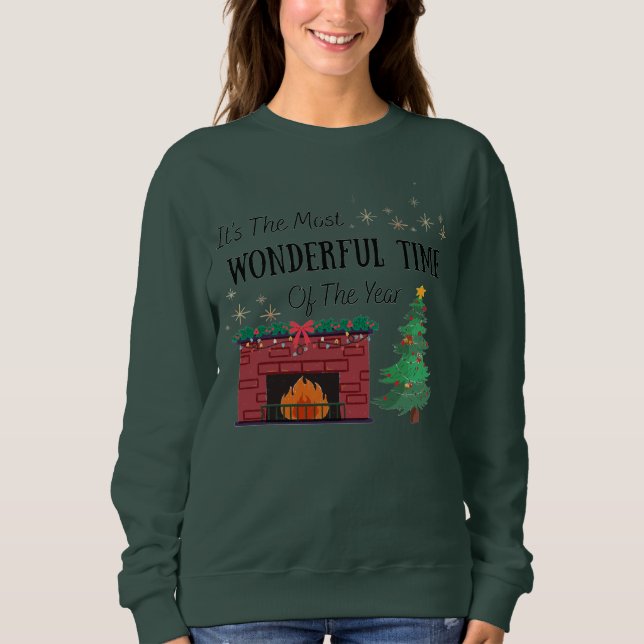 Moletom Womens Crewneck Most Wonderful Time of The Year (Frente)