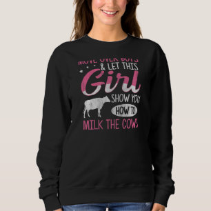 Moletom Womens Dairy Cow Farming Cote Cite para o Agricult