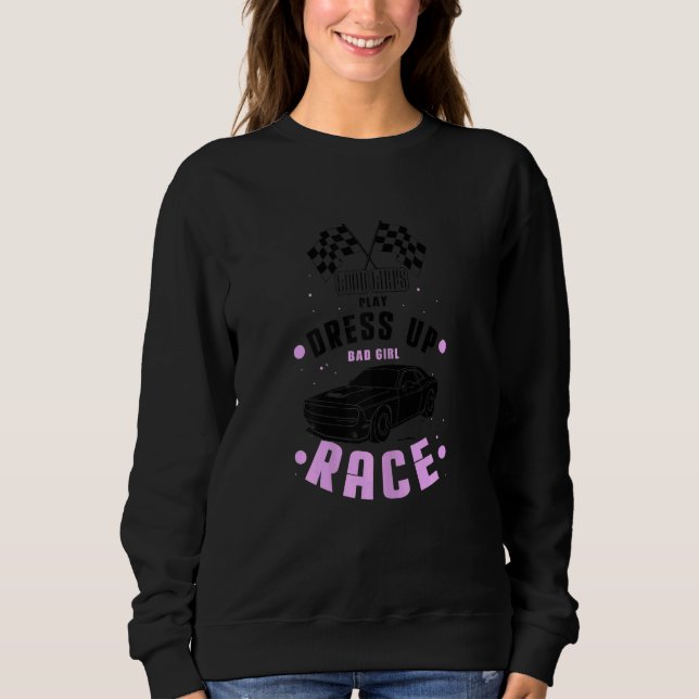 Moletom Womens Dirt Track Racing Designs for Race Track an (Frente)