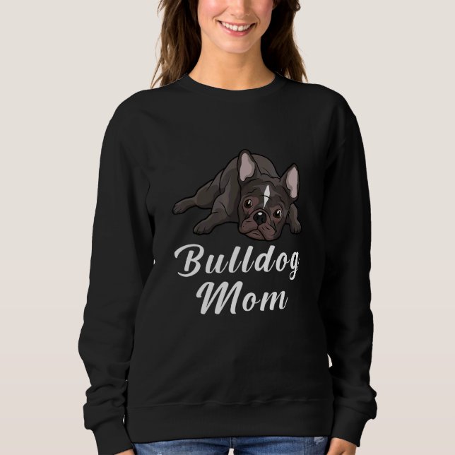 Moletom Womens  English Bulldog Mom Mothers Day  Women Gir (Frente)