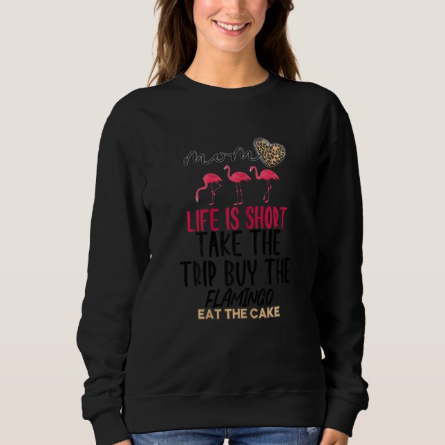 Moletom Womens Flamingo Sarcascata Citação Rosa Flamingos  (Frente)