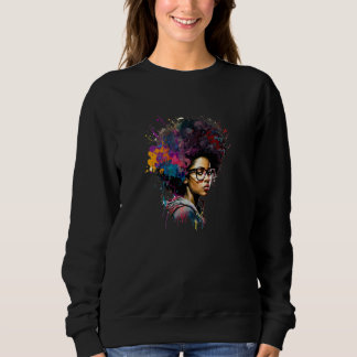 Moletom Womens Graffiti Afro Black Women African American 
