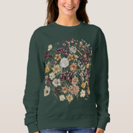 Moletom Women's GREEN Crew Sweatshirt – Cozy & Stylish Pul