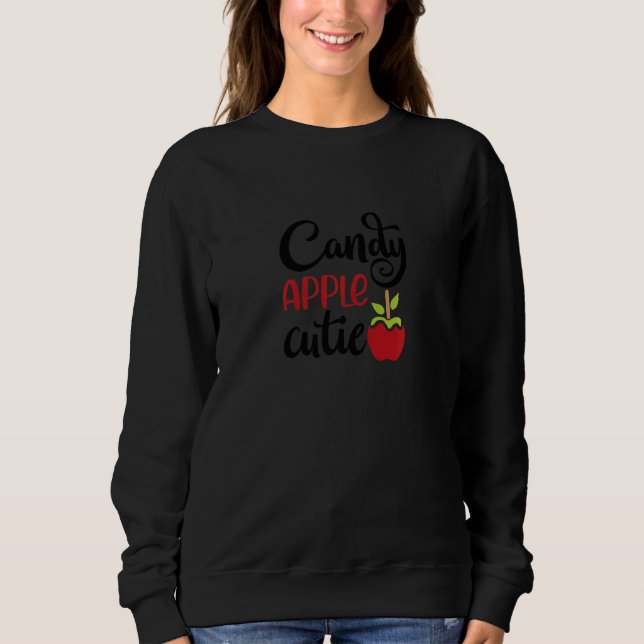 Moletom Womens Halloween Candy Apple Cutie  Halloween Cost (Frente)