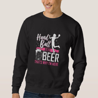 Moletom Womens  Handball And Beer  Graphic Girls Women Han