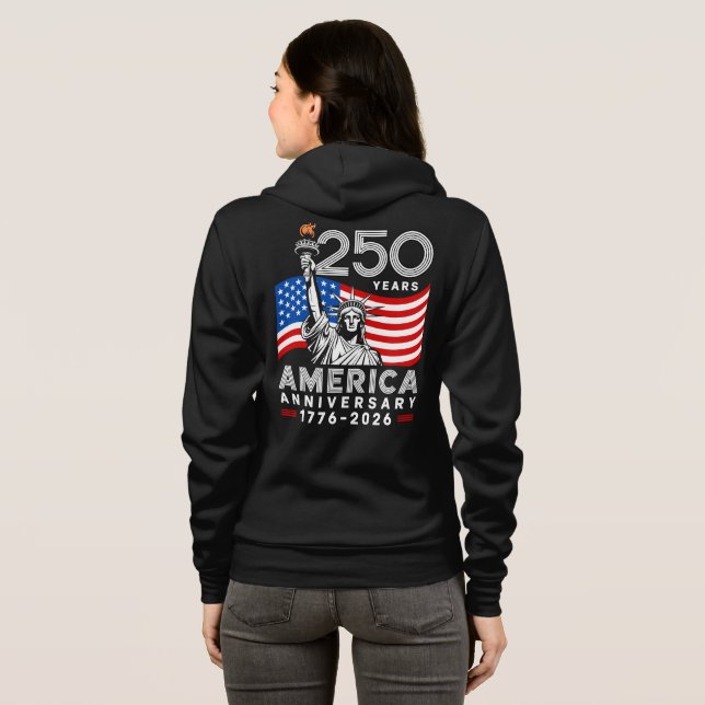 Moletom Women's Happy 250th Anniversary America  (Parte Traseira Completa)