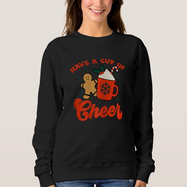 Moletom Womens Have A Cup Of Cheer Christmas Season   xmas (Frente)