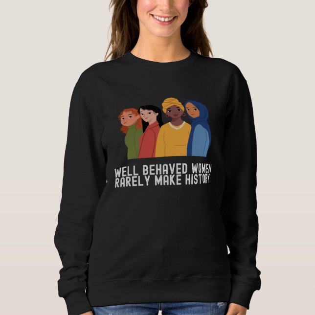 Moletom Women's History Month  Outfit Quotes Family (Frente)
