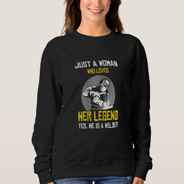 Moletom Womens Just a woman who love her legend yes he is  (Frente)