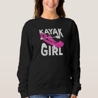 Moletom Womens Kayaking Design for a Kayak Girl Premium