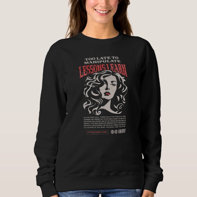 MOLETOM WOMEN'S MANIPULATE LESSONS LEARN SWEATSHIRT  (Frente)