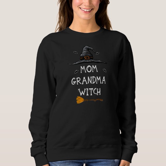 Moletom Womens Mom Grandma Witch Halloween   (Frente)