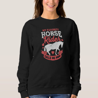 Moletom Womens My Favorite Horse Rider Calls Me Mom Premiu