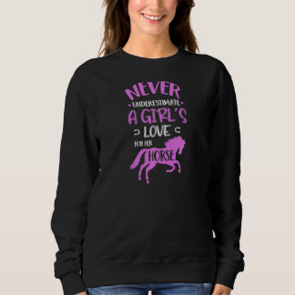 Moletom Womens Never Underestimate A Girl's Love For Her H
